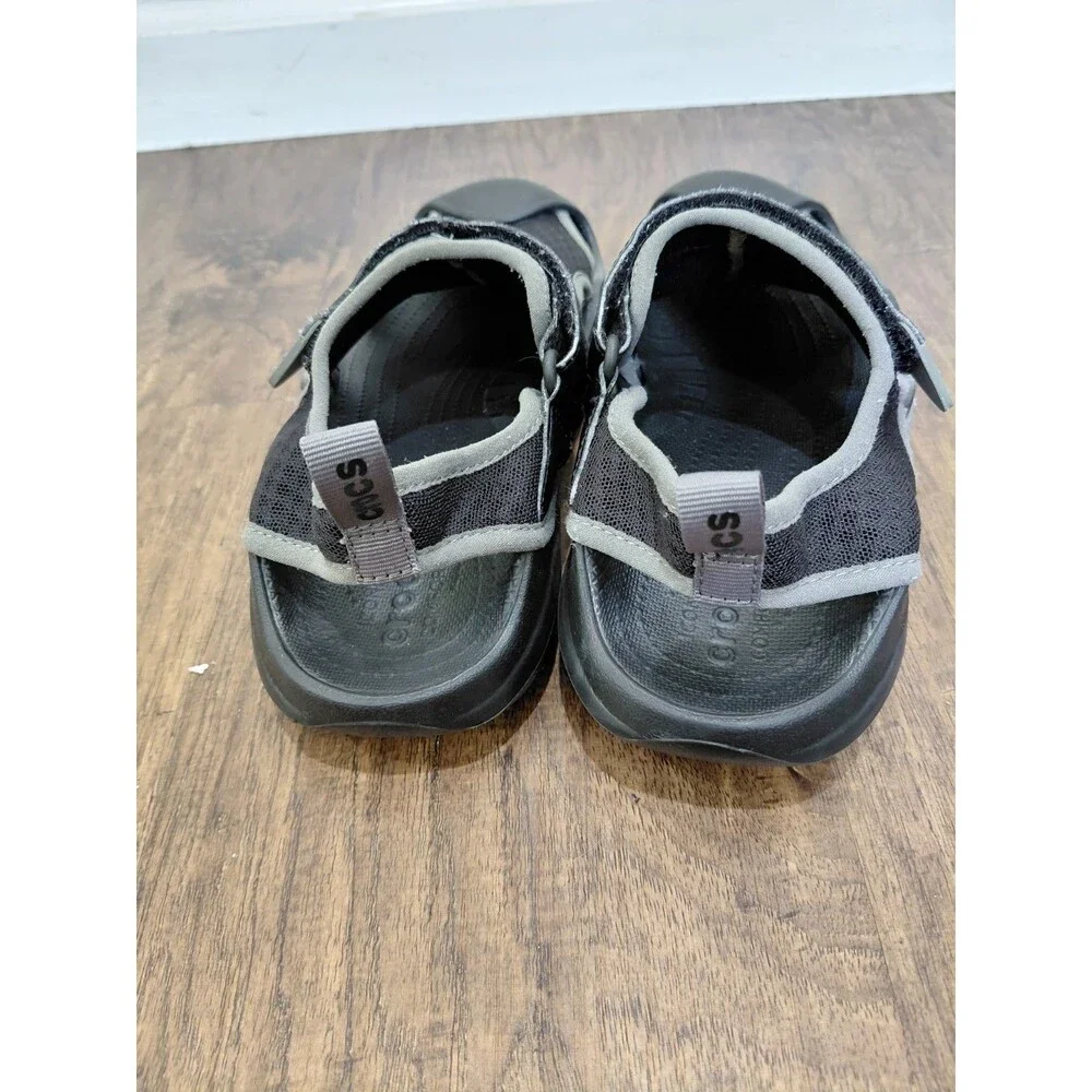 Crocs Swiftwater Mesh Deck Sandal MENS SIZE 7 Black